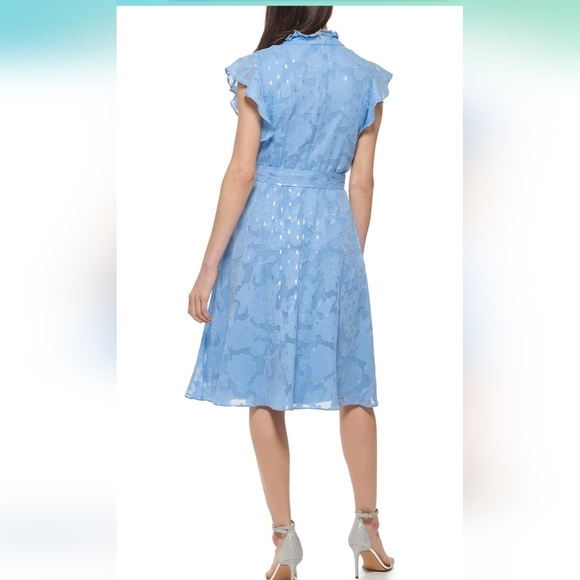 Jessica Howard Midi Ruffle Dress 12P NWT - Picture 4 of 10